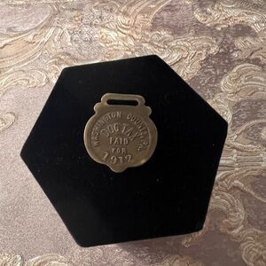 Antique 1912 Dog Tax Tag